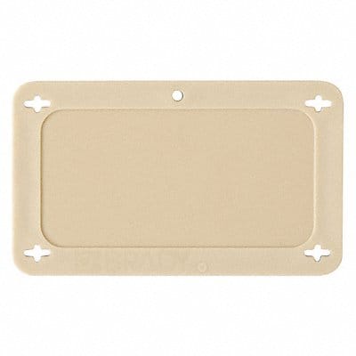 Blank Tag Plastc 2 1/5in H 3 5/7in W Tan