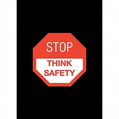 Safety Logo Entrance Mat Black 4ft.x6ft.