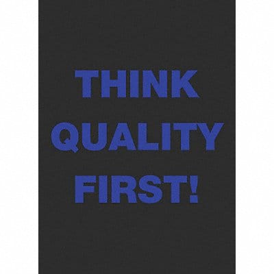 Safety Logo Entrance Mat Dark Gray 3x5ft
