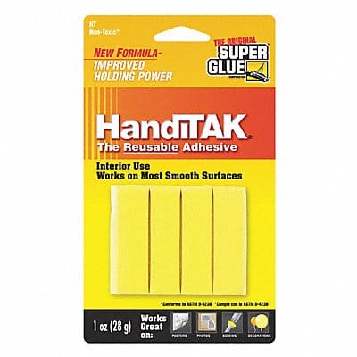 Putty Reusable 1 oz (4) Yellow Strips