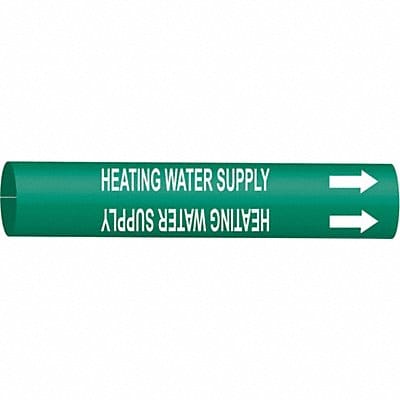 Pipe Marker Heating Water Supply 10in H