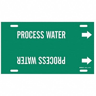 Pipe Marker Process Water 10in H 32in W