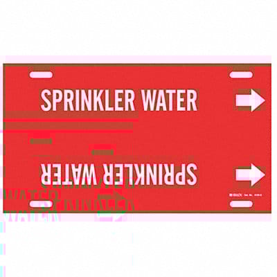 Pipe Markr Sprinkler Water 10in H 32in W