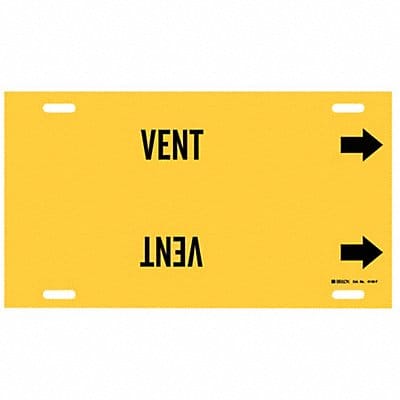 Pipe Marker Vent 8 in H 16 in W