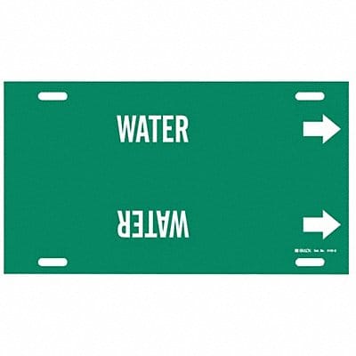 Pipe Marker Water 10 in H 24 in W
