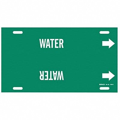 Pipe Marker Water 10 in H 32 in W