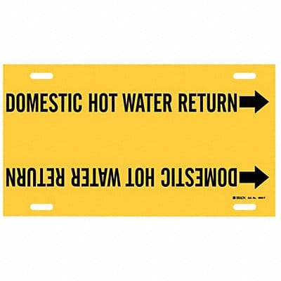 Pipe Mrkr Domestic Hot Watr Return 8in H