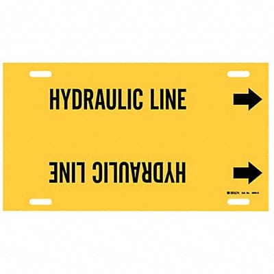 Pipe Marker Hydraulic Line 10in H 24in W