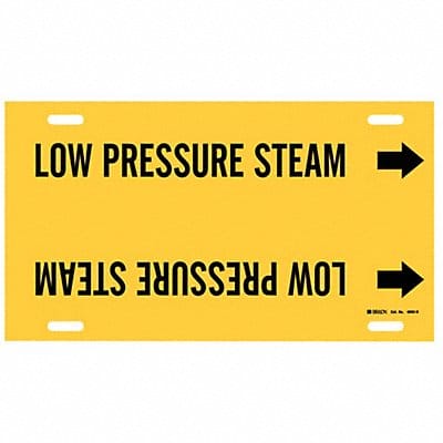 Pipe Mrkr Low Prssre Steam 10in H 32in W