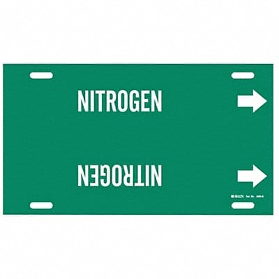Pipe Marker Nitrogen 10 in H 24 in W