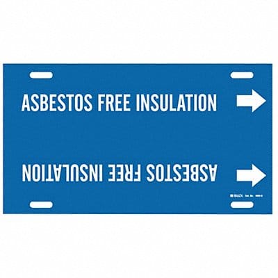 Pipe Mrkr Asbstos Free Insulation 10in H
