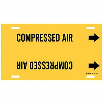 Pipe Marker Compressed Air 10in H 24in W