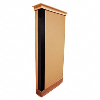 Corner Guard Black 1x48in Adhesive