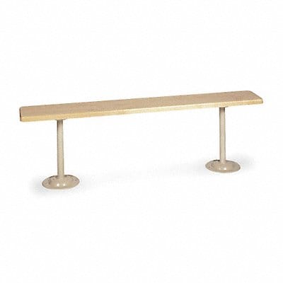 Locker Room Bench 5ft Wide Gray