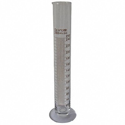 Graduated Cylinder 250 mL 42 mm Dia PK6