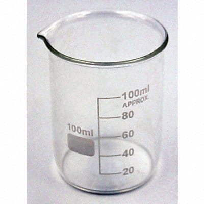 Beaker 100 mL 70 mm H 50 mm Dia PK12