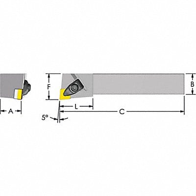 Indexable Profiling End Mill 3/4 PHC