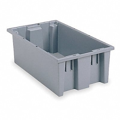F8963 Stack and Nest Ctr Gray Solid Polymer