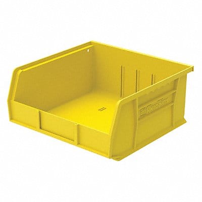 F8699 Hang and Stack Bin Yellow Plastic 5 in