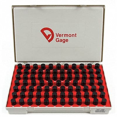 Black Ox-Coated Pin Gauge Set Dim Type