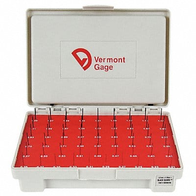 Black Ox-Coated Pin Gauge Set Metric