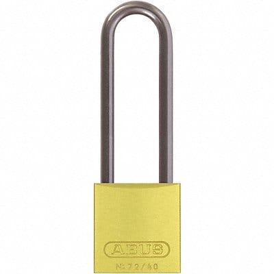 Lockout Padlock KA Yellow 1-1/2 H