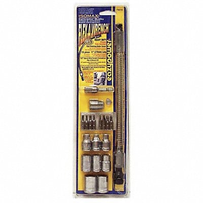 Flex Wrench Socket Kit Pieces 19