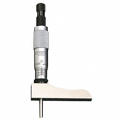 Depth Micrometer w/Half Base 0-3 In