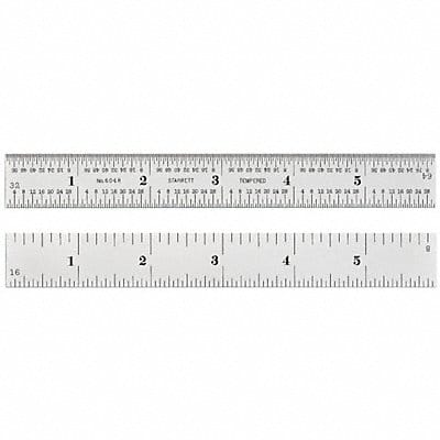 Steel Rule Heavy Spring-Tempered 72 In