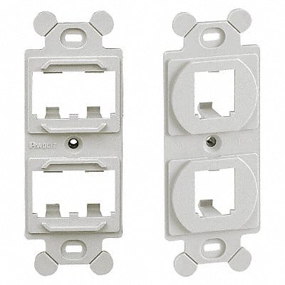 106 Module Frame Mini Com 4 Port Off Wht