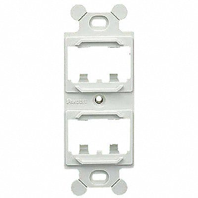 106 Module Frame Mini Com 4 Port White