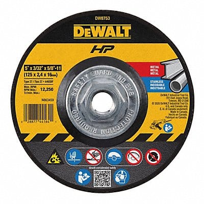 Depressed Ctr Wheel T27 5x3/32x5/8-11 AO
