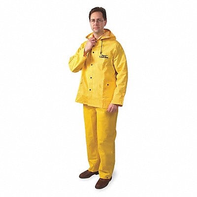D2284 Rain Suit w/Jacket/Bib Unrated Yellow XL