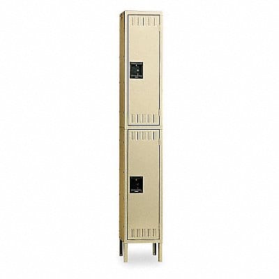 F0447 Wrdrb Lckr 2x1Lckr Sand 78 x12 x18 Assm