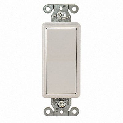 Wall Switch White 20 A Back Side 3-Way