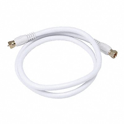 Coaxial Cable RG-6 3 ft White