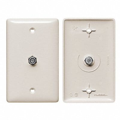Video Wall Plate and Jack F Type Lt Al