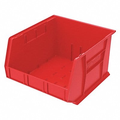 F8693 Hang and Stack Bin Red Plastic 11 in
