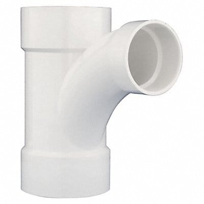 Wye and 45 Elbow 6 x 6 x 4 PVC SCH 40