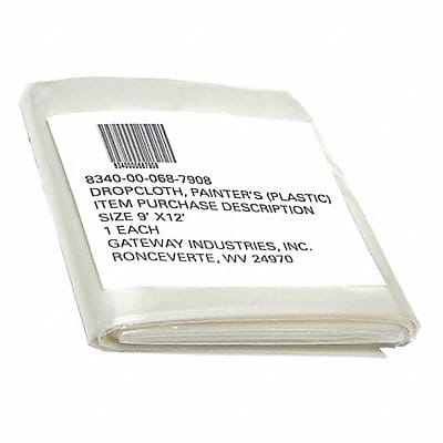 Drop Cloth 9 ft L 12 ft W Plastic