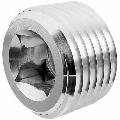 Square Socket Plug Aluminum 3  MNPT