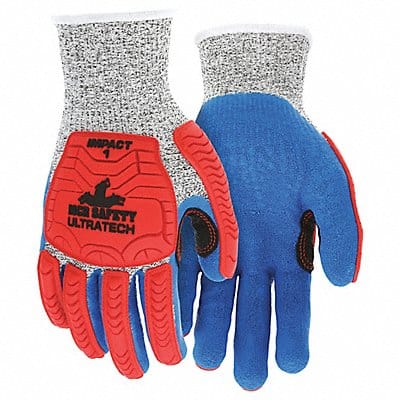 Coated Gloves XL knit Cuff PK12