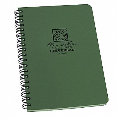 All Weather Notebook Green Cover Color