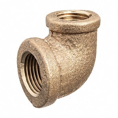 90 Elbow Reducer Brass 1 x 3/8 in