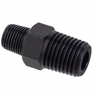 Reducing Hex Nipple Brass 1/2 x 1/4 in
