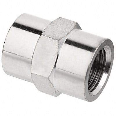 Coupling Nickel-Plated Brass 1/4 in