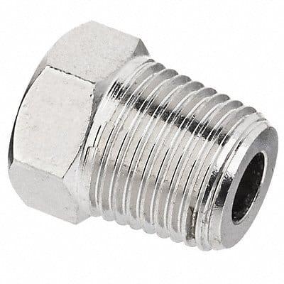 Hex Head Plug Nickel-Plated Brass 3/8 in