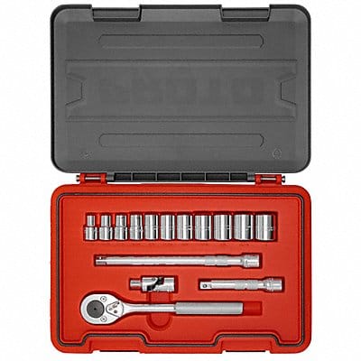 Socket Set 1/2 Drive 15 pcs. 6 Point