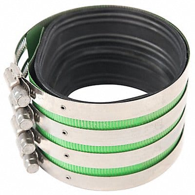 Coupling SS 8 in Pipe Size Black