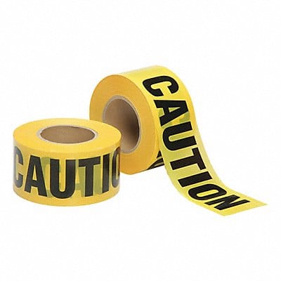 Barricade Tape Yellow 1 000 ft L 3 in